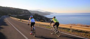Cycling on the Sardinian coast
