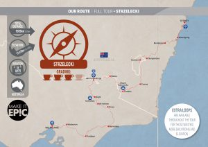 Strzelecki Bike Tour Map